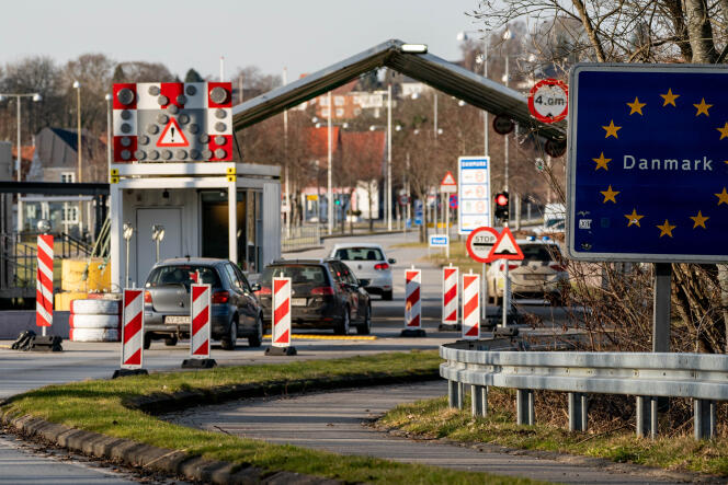 A Flensbourg, à la frontière entre l’Allemagne et le Danemark, le 21 février 2021.
