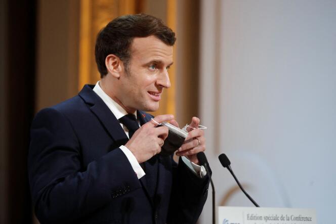 Emmanuel Macron, à l’Elysée, le 19 février.