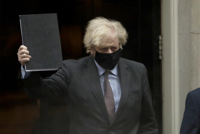 British Prime Minister Boris Johnson is leaving for London on 22 February at 10 Downing Street.