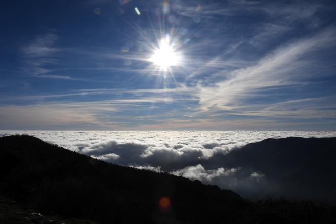 Vue depuis l’observatoire du Mont Aigoual, dans l’ancienne commune de Valleraugue (Gard), le 22 novembre 2017.