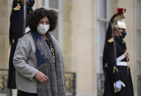 PARIS, FRANCE - JANUARY 27: Frederique Vidal, French Minister of Higher Education, Research and Innovation on way out of the Cabinet Meeting at the Elysee Palace in Paris, France on January 27, 2021. Julien Mattia / Anadolu Agency
