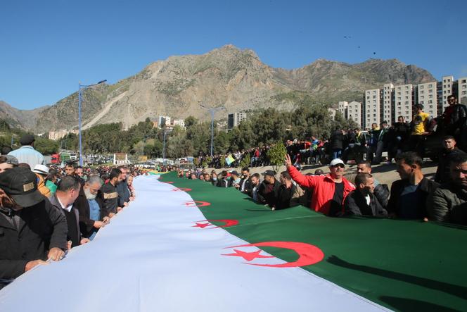 Manifestation à Kherrata, le 16 février 2021.