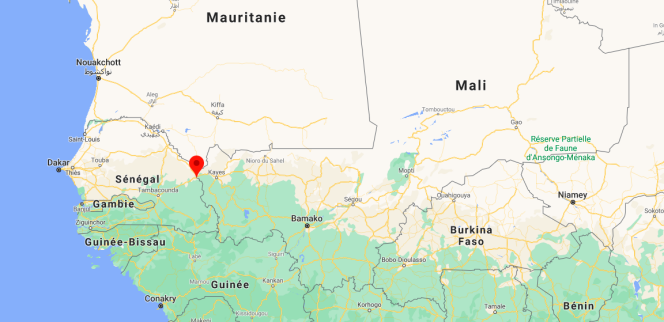 En rouge, le village de Kidira, à la frontière malienne, où ont été arrêtés fin janvier 2021 les quatre hommes suspectés de terrorisme par les autorités sénégalaises.