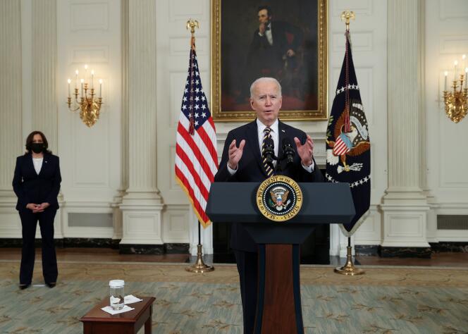 Joe Biden, à la Maison Blanche, le 24 février 2021.