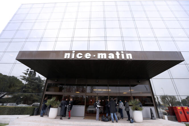 Au siège du Groupe Nice-Matin, à Nice, en décembre 2012.