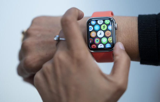 Une Apple Watch à New York en 2019.