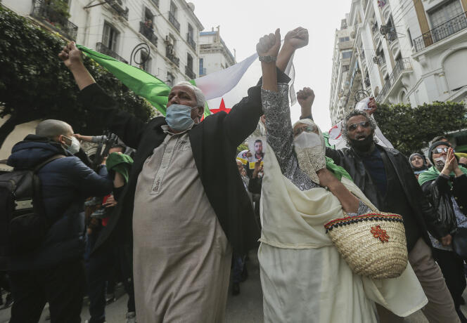 Manifestation à Alger le 26 février 2021.