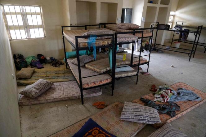 Le dortoir de l’école de Jangebe, dans l’Etat du Zamfara, au Niger, où 317 jeunes filles ont été enlevées le 26 février 2021.
