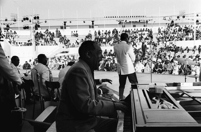 Duke Ellington, lors du Festival mondial des arts nègres, en avril 1966 à Dakar.