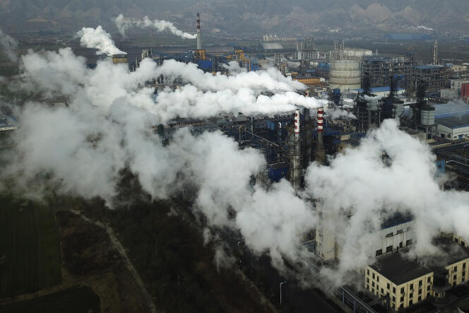 Une usine de traitement du charbon à Hejin, dans la province du Shanxi, en Chine centrale, le 28 novembre 2019.