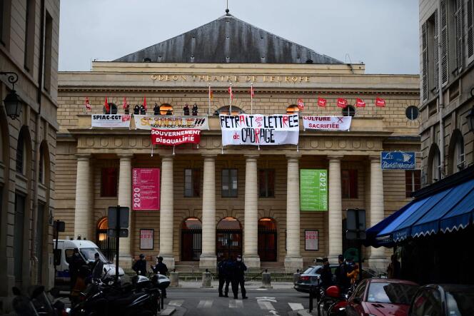 A l’Odéon-Théâtre de l’Europe, à Paris, jeudi 4 mars.