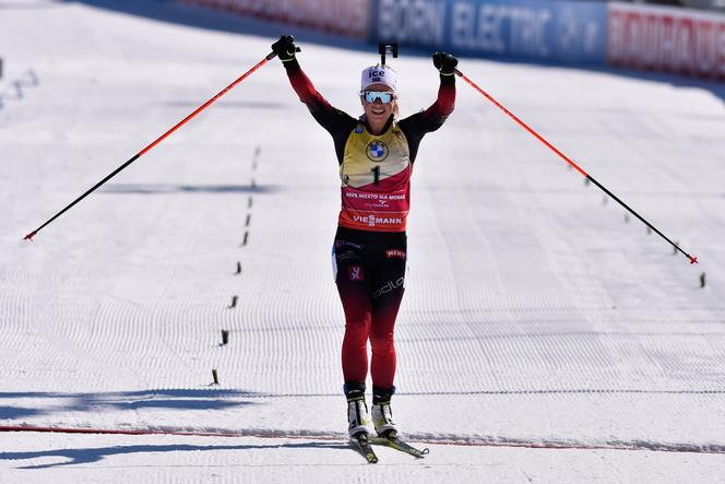 Seule au monde, la Norvégienne Tiril Eckhoff a remporté la poursuite avec près de 30 secondes d’avance sur ses adversaires.