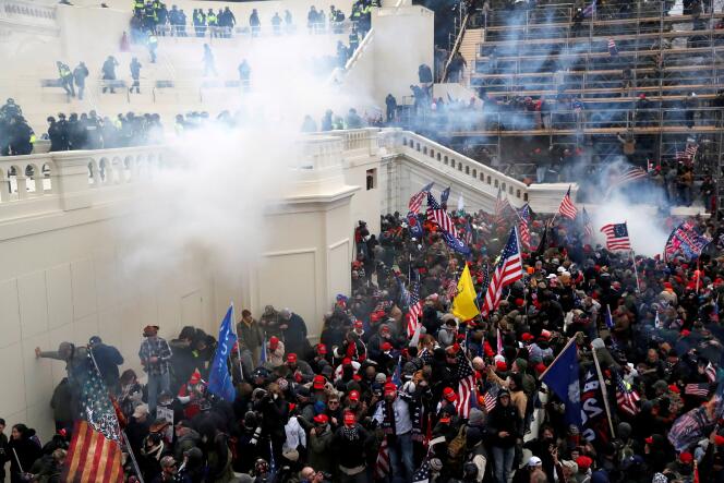 La police avait été débordée par la foule d’assaillants pro-Trump, le 6 janvier 2021, au Capitole, à Washington.