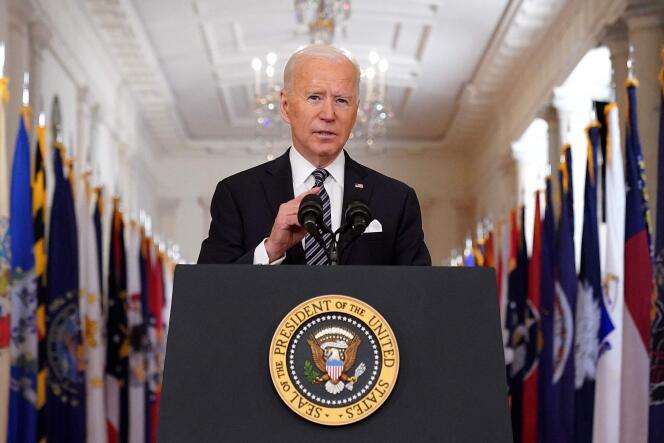 Joe Biden, à la Maison Blanche, le 11 mars à Washington.