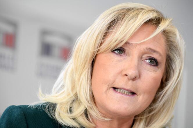 Marine le Pen, le 9 mars à Paris.