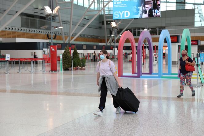 A l'aéroport de Sydney, en décembre 2020.