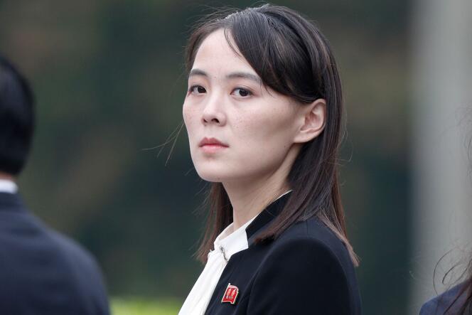 Kim Yo-jong, l’influente sœur du leader nord-coréen Kim Jong-un, ici à Hanoï (Vietnam) en mars 2019, a mis en garde, mardi, Washington.