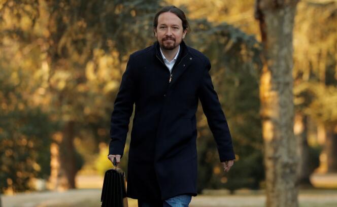 Le chef de Podemos, Pablo Iglesias, le 14 janvier 2020 à Madrid.
