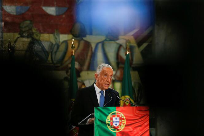 Le président du Portugal, Marcelo Rebelo de Sousa, à Lisbonne, le 24 janvier 2021.