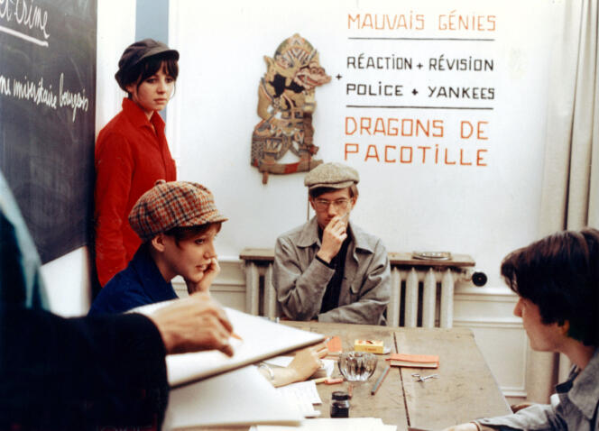 « La Chinoise » (1967), avec Juliet Berto, Anne Wiazemsky, Michel Séméniako et Jean-Pierre Léaud.