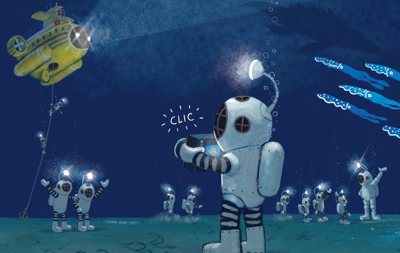 « Classe sous-marine », de John Hare (Pastel).