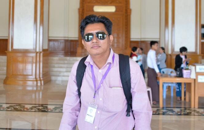 Aung Thura, correspondant de la BBC, en Birmanie, en janvier 2020. Arrêté la semaine dernière dans la capitale Naypidaw, le journaliste a été libéré, a annoncé, lundi 22 mars, le média britannique.