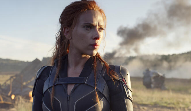 Scarlett Johansson dans « Black Widow », dont la sortie est repoussée au 9 juillet.