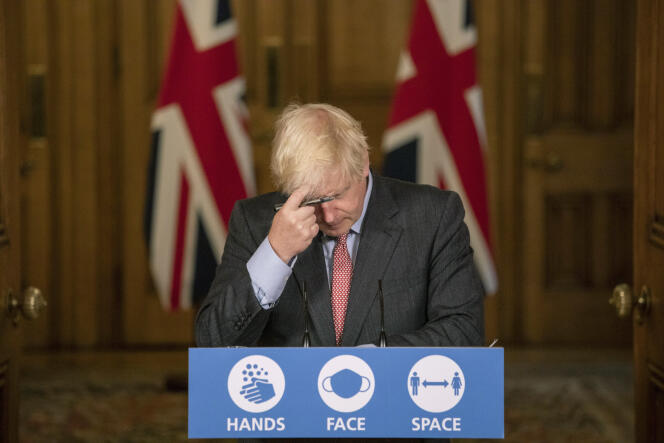 Le premier ministre britannique, Boris Johnson, le 30 septembre 2020, à Londres.