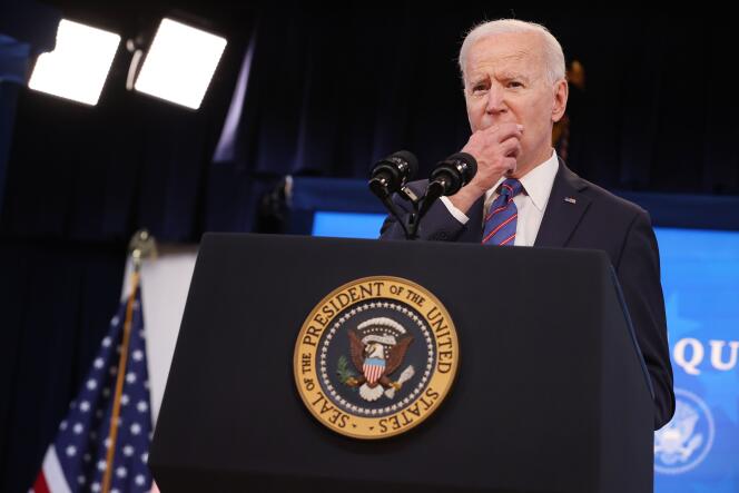 Joe Biden à Washington, le 24 mars.