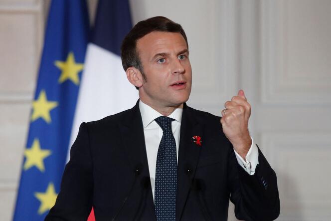 Emmanuel Macron a donné une conférence de presse de l’Elysée, jeudi 25 mars.
