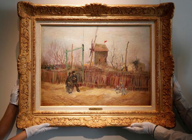 « Scène de rue à Montmartre », de Vincent Van Gogh, objet d’une vente chez Sotheby’s à Paris. Le 24 février 2021.