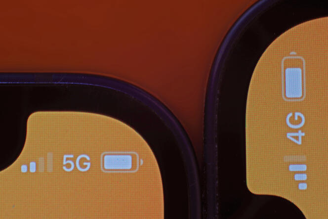 Deux iPhone équipés du même abonnement 5G d’Orange ont été utilisés pour ce test. L’un des deux a été bridé en 4G pour permettre la comparaison.