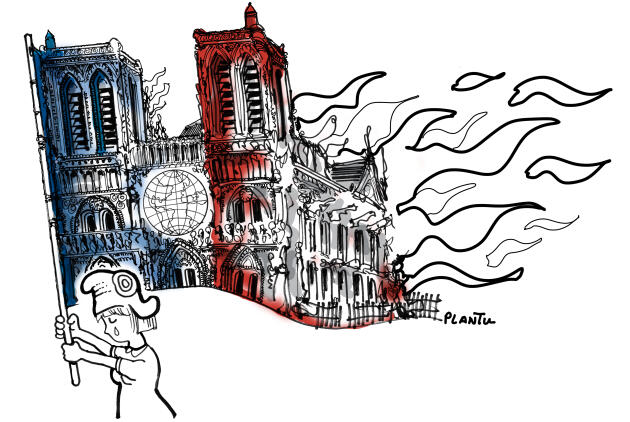 L’incendie de Notre-Dame. 17 avril 2019.