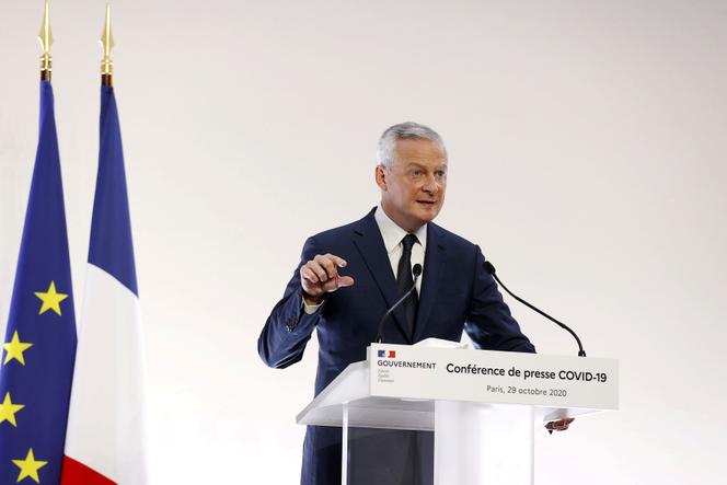 Le ministre de l’économie et des finances Bruno Le Maire, à Paris, en octobre 2020.