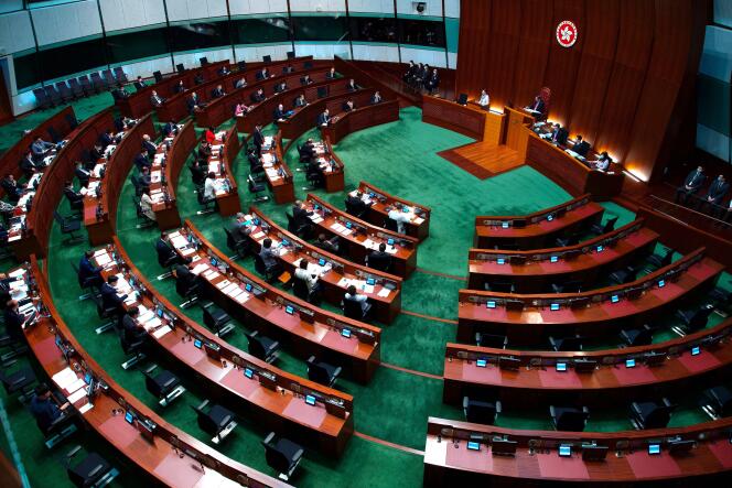 La reforma electoral decidida por Beijing reduce el poder del Consejo Legislativo de Hong Kong, aquí el 17 de marzo de 2021.