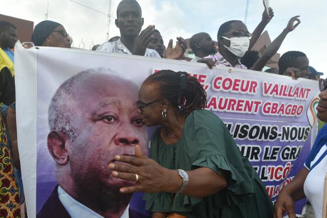 Une supportrice de Laurent Gbagbo à Abidjan, le 31 août 2020.