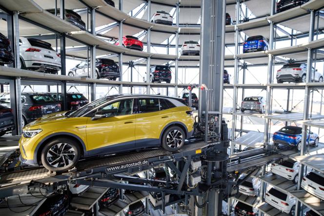 Le SUV ID4 de Volkswagen, à Wolfsburg (nord de l’Allemagne), le 26 mars 2021.