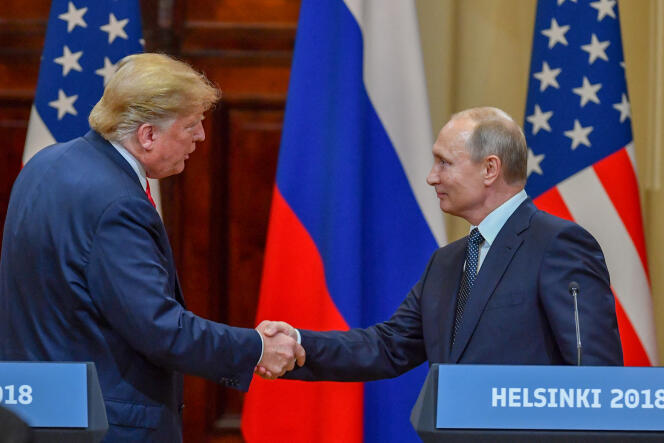 Donald Trump et Vladimir Poutine, le 16 juillet 2018, à Helsinki.