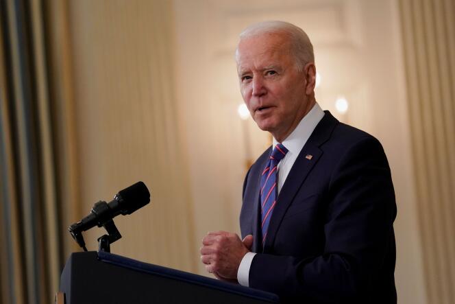 Le président Joe Biden, le 2 avril à la Maison Blanche.