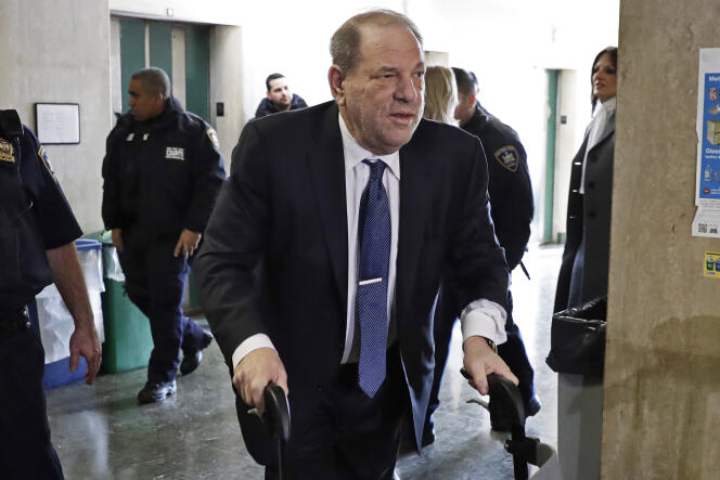 Harvey Weinstein lors de son procès à New York, le 21 février 2020.