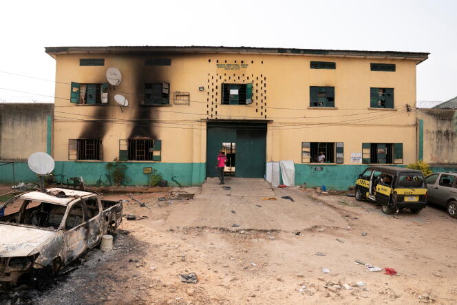 L’entrée principale de la prison d’Owerri, dans l’Etat d’Imo, au Nigeria, le 5 avril 2021.