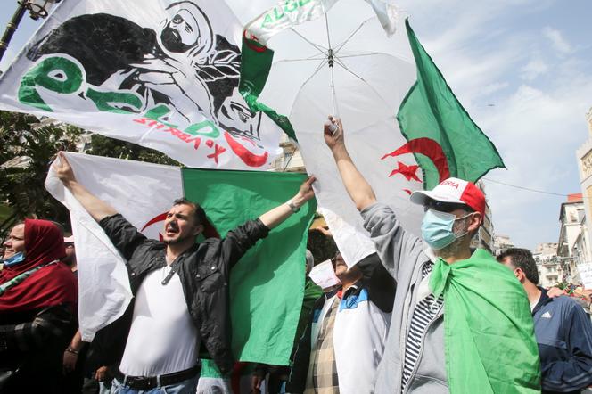 Manifestation anti-régime à Alger, le 2 avril 2021.