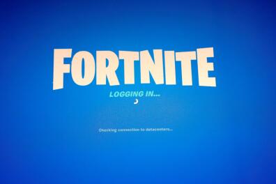 FILE PHOTO: The popular video game "Fortnite" by Epic Games is pictured on a screen in this picture illustration August 14, 2020. REUTERS/Brendan McDermid/Illustration/File Photo