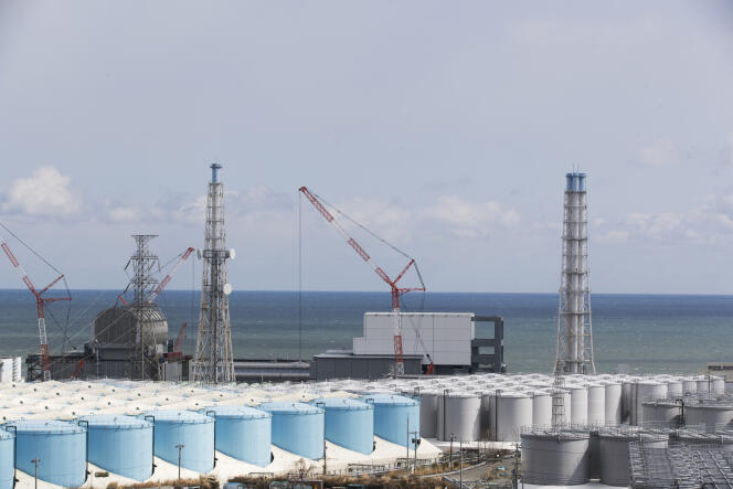Vue de la centrale nucléaire de Fukushima Daiichi, dans la ville d’Okuma (Japon), en février 2021.