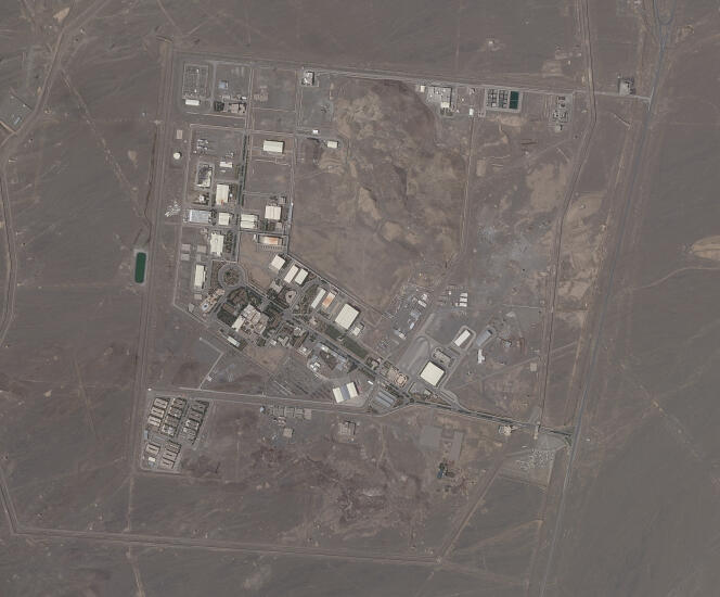 Photo satellite fournie par Planet Labs Inc. montrant le site nucléaire de Natanz, en Iran, le 14 avril.