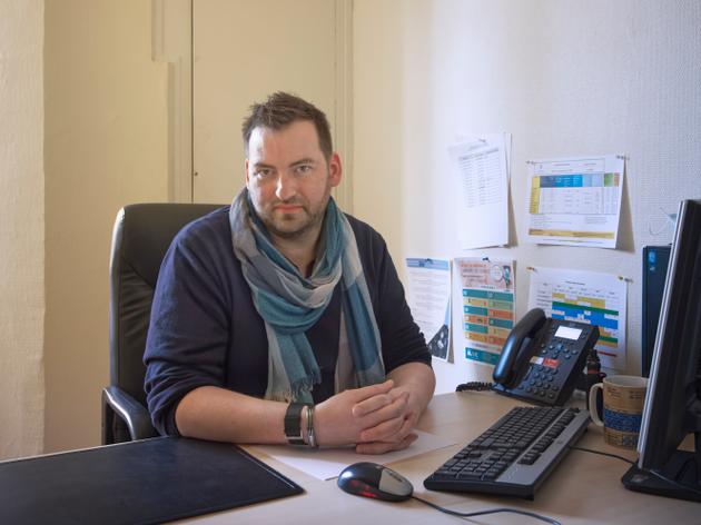 Daniel Pinède, psychiatre, responsable du centre de ressources pour intervenants auprès d'auteurs de violences sexuelles d'Ile-de-France Nord-Est, à Neuilly-sur-Marne (Seine-Saint-Denis), le 8 avril.