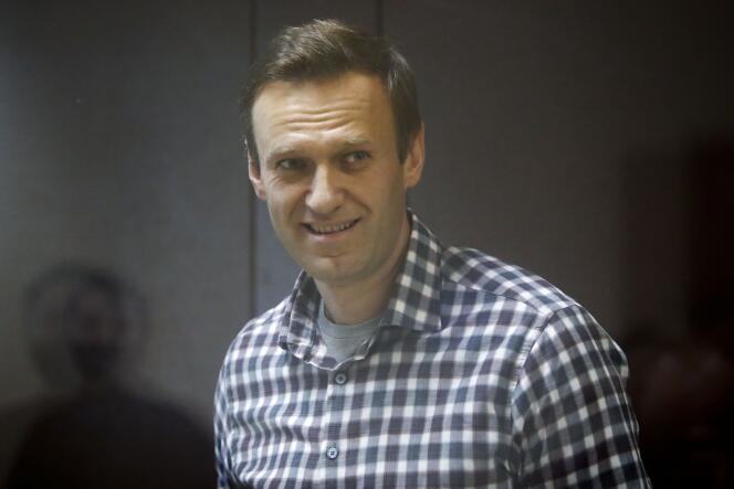 Alexeï Navalny au tribunal à Moscou, en Russie, le 20 février 2021.