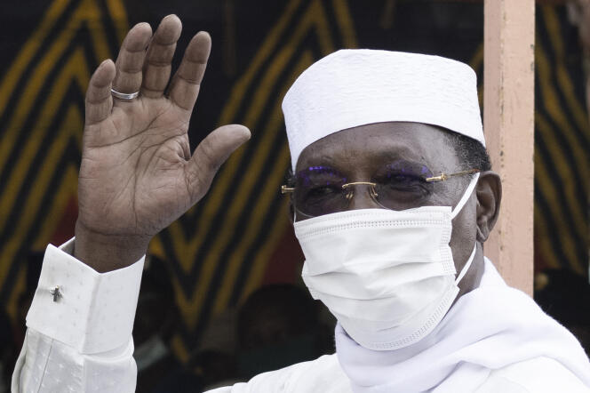 Idriss Déby à N'Djamena, le 11 avril 2021.