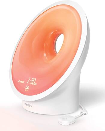 Un simulateur d’aube de luxe Le Somneo Éveil Lumière HF3670 connecté de Philips