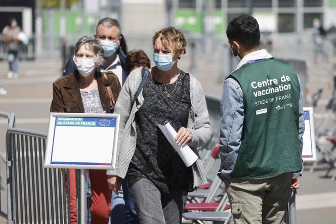 Centre de vaccination du Stade de France, le 23 avril 2021.